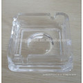 square crystal glass ashtray